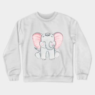 Cute baby elephant Crewneck Sweatshirt